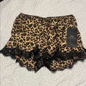 Leopard Print Women's Pajama Shorts